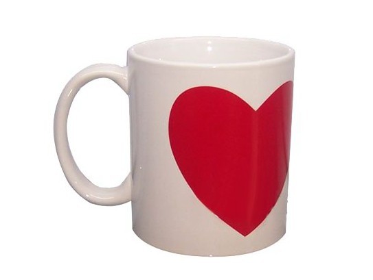 11oz Heart color change mug