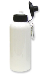 600ml Aluminium Water Bottle (Silver,White)